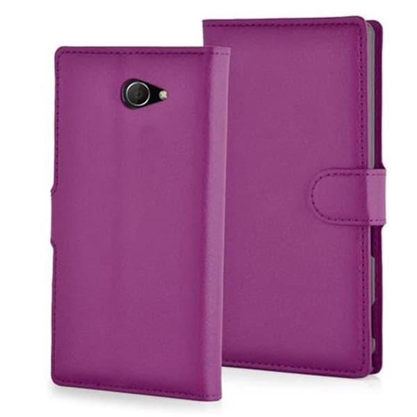 Fodral för Sony Xperia M2 / M2 AQUA i ORKIDÉER VIOLETT Violett