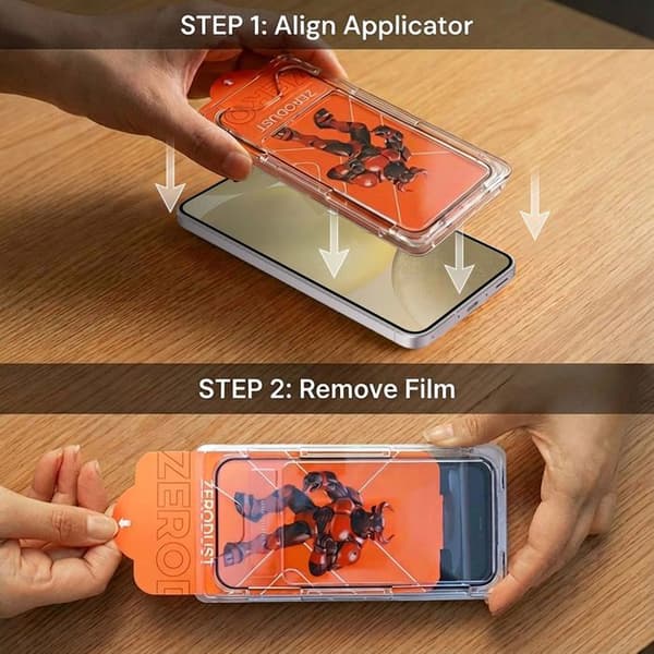Härdat glas för Samsung Galaxy S24 Skärmskydd Vit