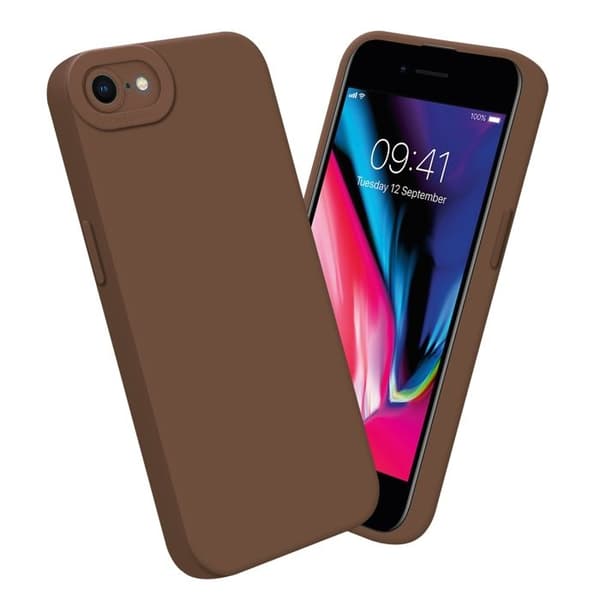 Skyddsfodral för iPhone 7 / 7S / 8 / SE 2020 i FLUID BRUN Stötsäker brun