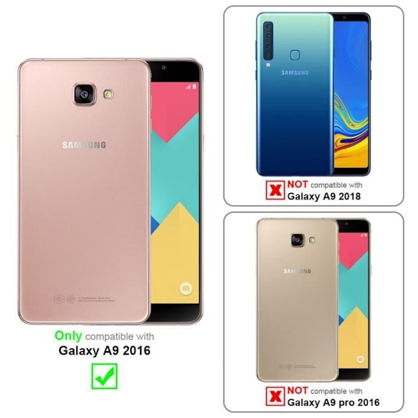 Coque för Samsung Galaxy A9 2016 - CADORABO - LOTUS ROSA - Similskinn - Magnetstängning - Ställfunktion LOTUS ROSA