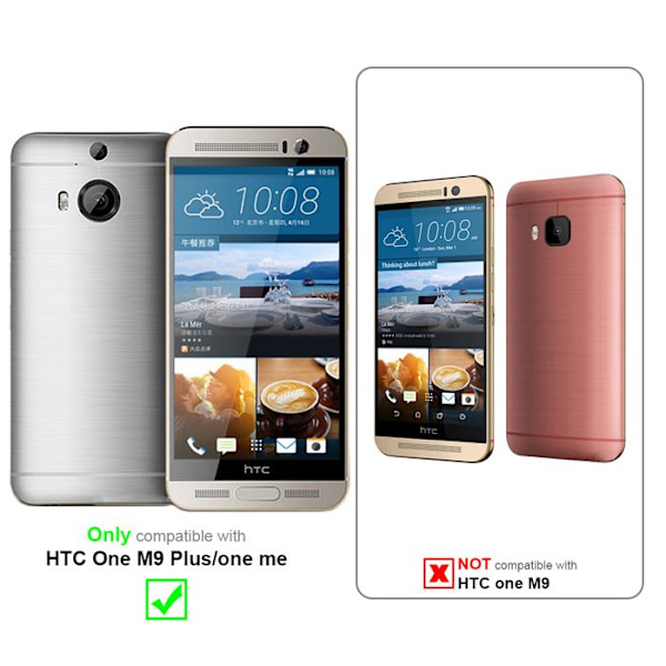 Coque för HTC ONE M9 PLUS / ONE ME Fodral i TRANSPARENT ROSA Etui Skydd i silikon TPU mobiltelefon Rosa