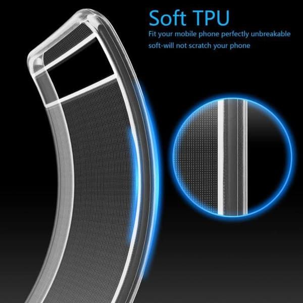 Transparent stötsäker silikonfodral för Google PIXEL 6A Vit