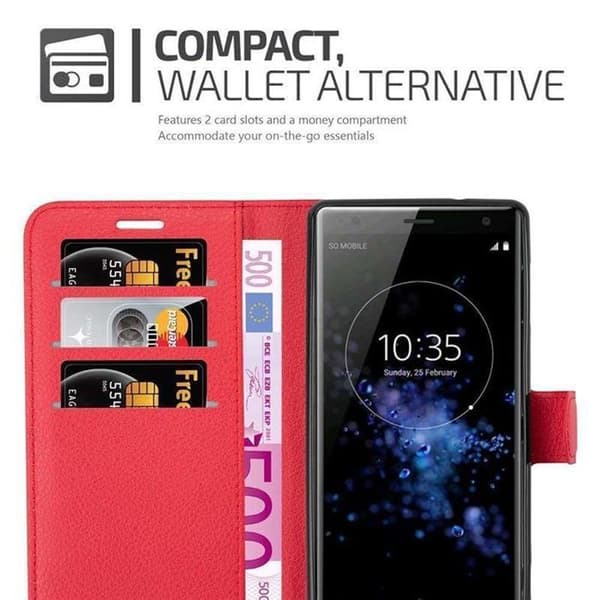 Fodral för Sony Xperia XZ2 i KIRSCHRÖD Röd