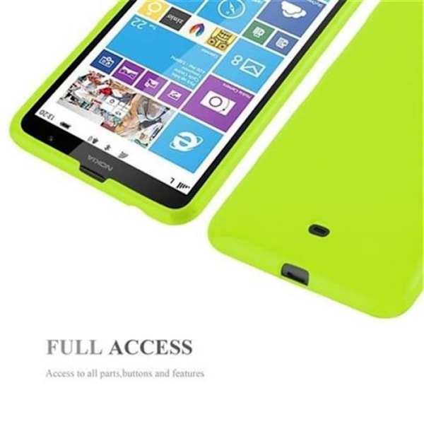 Nokia Lumia 1320 fodral - CADORABO - GREEN JELLY - Nostalgisk - Glänsande - Mjuk Grön