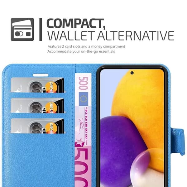 Etui för Samsung Galaxy A73 5G i PASTELLBLÅ Blå