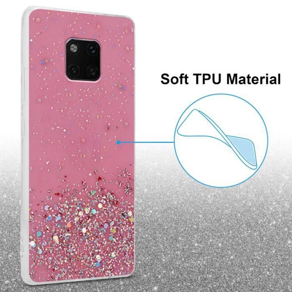 Coque - CADORABO - MATE 20 PRO - Rosa - Pärlor - Silikon TPU Rosa