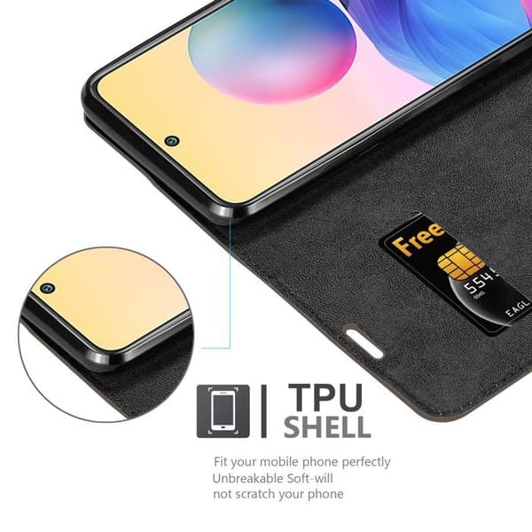 Fodral för Xiaomi RedMi NOTE 10 5G / POCO M3 PRO 5G i KAFÉBRUN brun