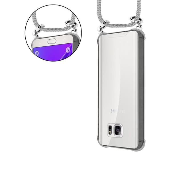 Fodral för Samsung Galaxy NOTE 5 med axelrem i GRÅSILVER med justerbar snodd Grå