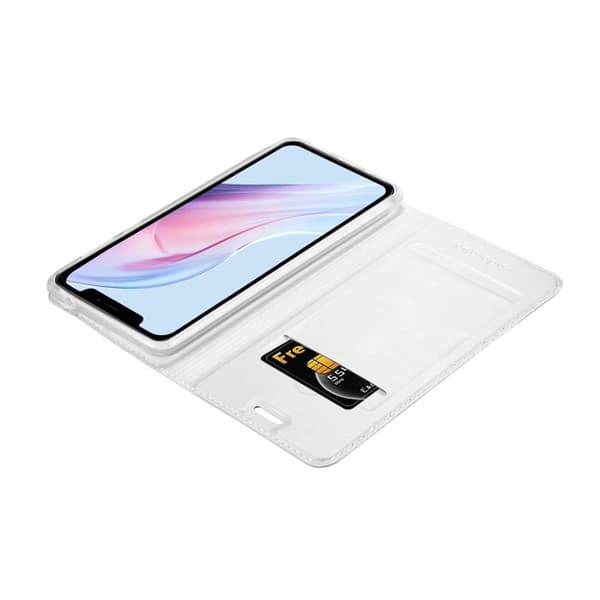 Flip-fodral för iPhone 13 PRO Klassisk Silver Plånbok Stötsäker Grå