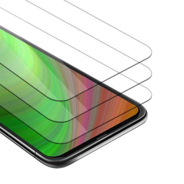 Cadorabo 3x Skärmskydd för Motorola One Fusion+ i härdat glas Transparent