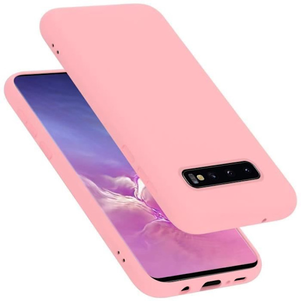 Coque - CADORABO - Samsung Galaxy S10 5G - Silikon TPU - Stötskydd - Trendig design Rosa