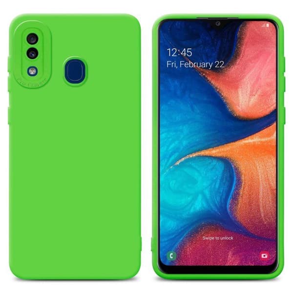 Skyddsfodral för Samsung Galaxy A20 / A30 / M10s i FLUID GRÖN Stötsäker Skyddsfodral Grön
