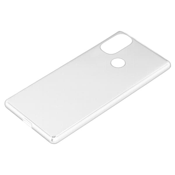 Skyddsfodral för Motorola MOTO E20 / E30 / E40 Transparent Silikon Etui Case Cover Vit