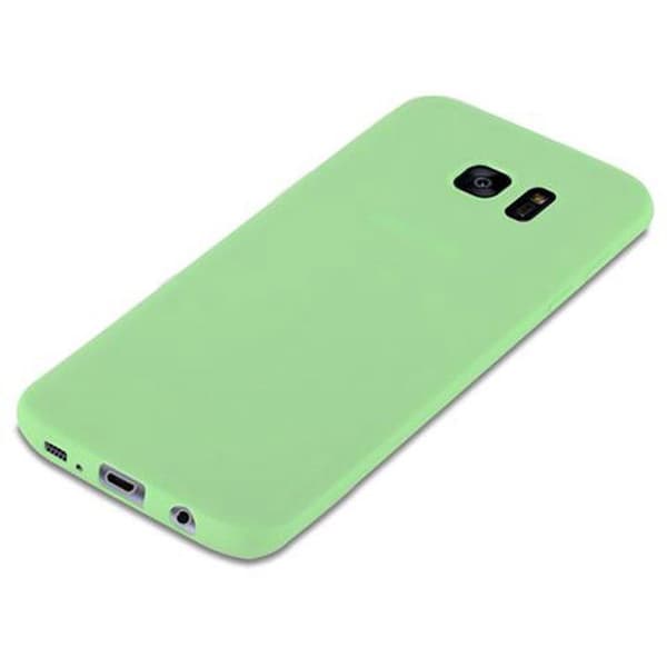 Skyddsfodral för Samsung Galaxy S7 EDGE CANDY GRÖN PASTELL Stötskydd Silikon Grön