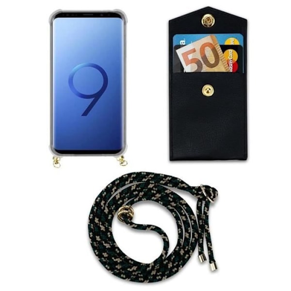 Cadorabo Halsbandsfodral för Samsung Galaxy S9 PLUS i CAMOUFLAGE.