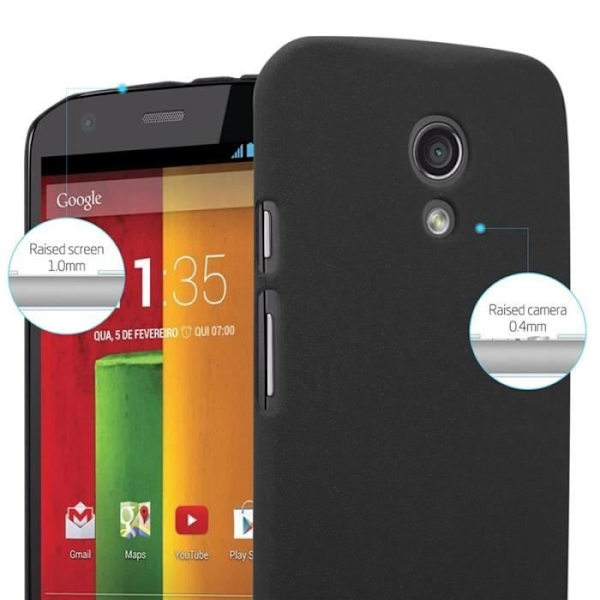 Coque - CADORABO - Motorola MOTO Z2 - Hårdskydd - Matt Design - Färg Svart Svart