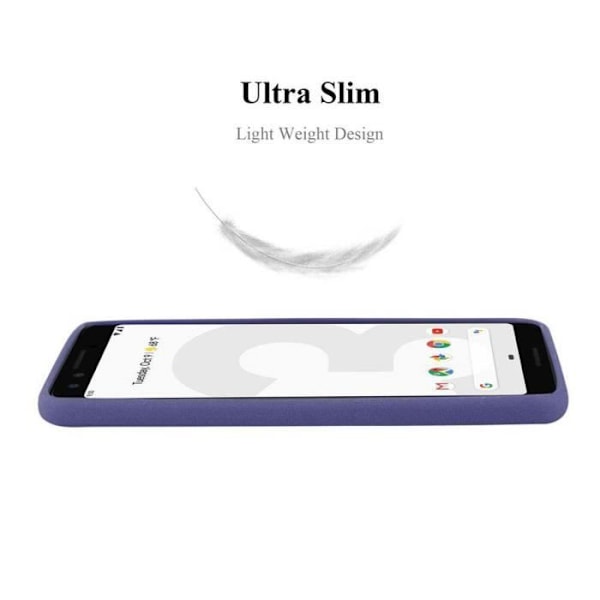 Coque - CADORABO - Google PIXEL 2 XL - Silikon TPU - Stötskydd - Tunt och lätt design Frost mörkblå