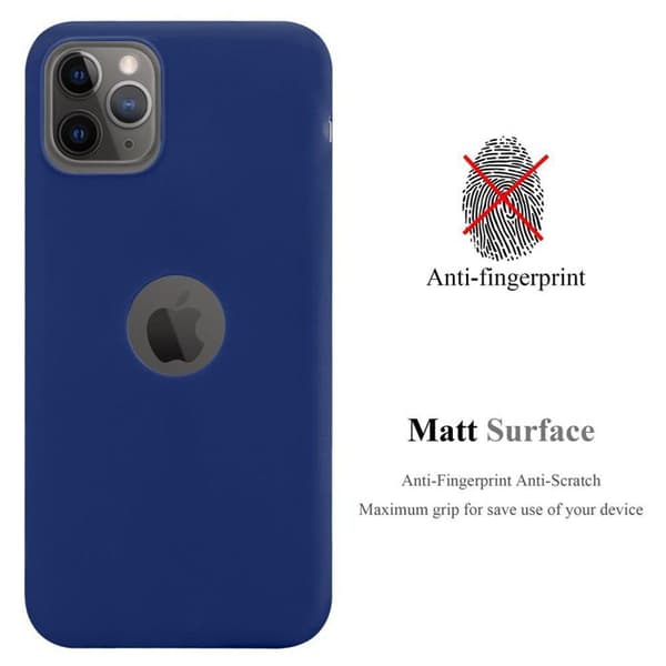 Skal för iPhone 11 PRO MAX CANDY MÖRKBLOMMA Stötsäker Silikon Blå