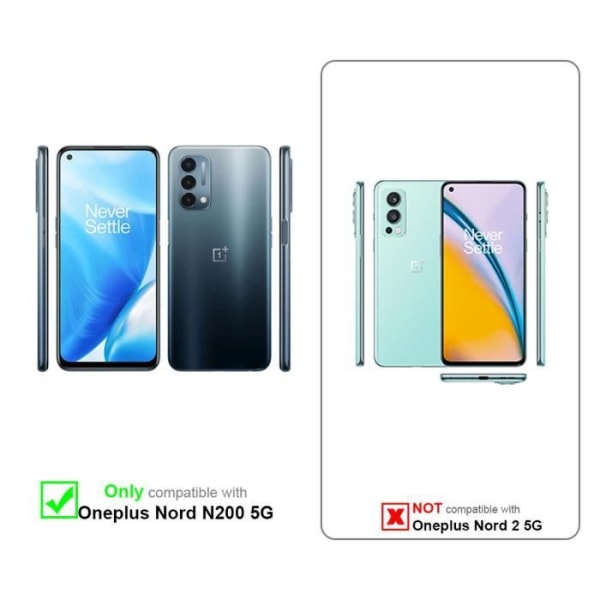 Coque - CADORABO - OnePlus Nord N200 5G - Kaffeebrun - Magnetisk Flip - Fullständig Skydd kaffe brunt