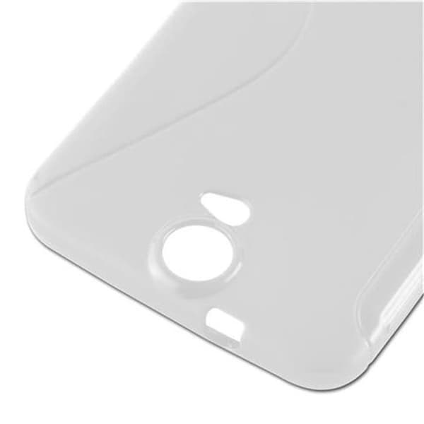 Skal för HTC ONE E9 PLUS i SEMI TRANSPARENT Vit