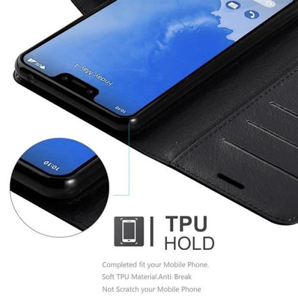 Cadorabo fodral för Google Pixel 3 XL - i svart - Skyddsfodral med magnetlås