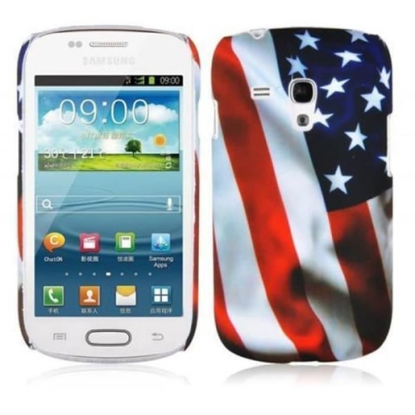 Fodral till Samsung Galaxy S3 MINI Cover STARS AND STRIPES Print Hard Case Cover Trendigt skyddsfodral