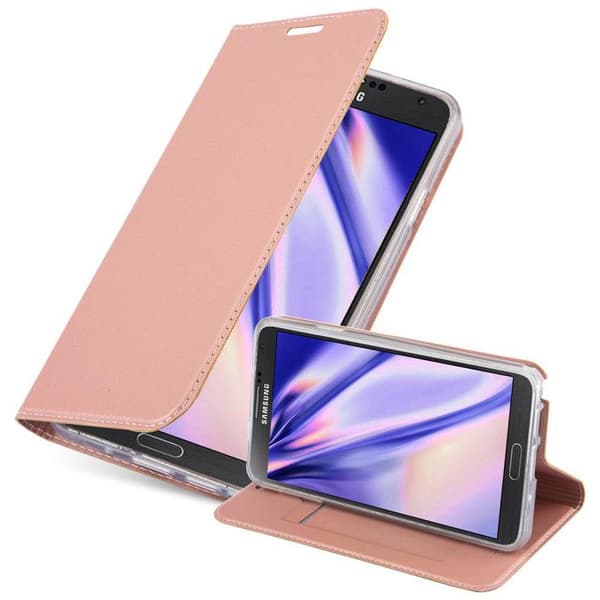 Fodral med lock för Samsung Galaxy NOTE 3 Plånbok i KLASSISK GULD ROSÉ Stötsäker Ros