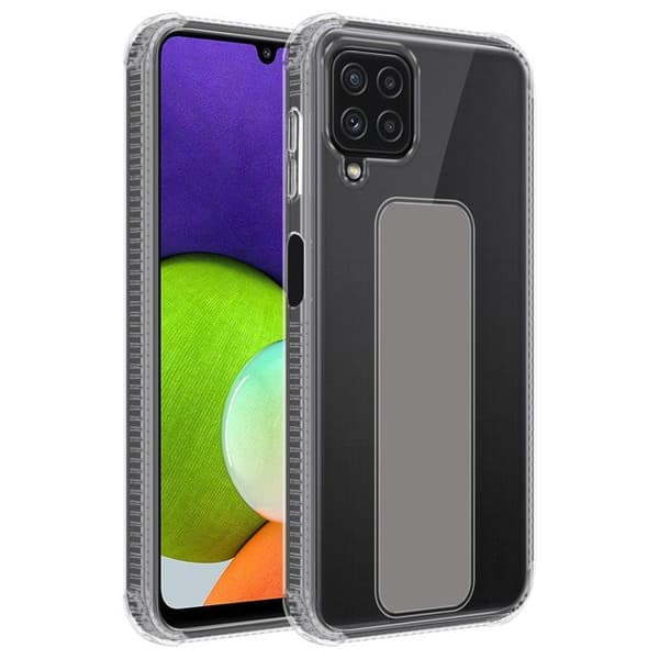 Skydd för Samsung Galaxy A22 4G / M22 / M32 4G GRÅ med stöd och ställfunktion Grå