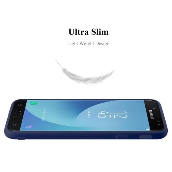 Skyddsfodral för Samsung Galaxy J5 2017 US Version Skyddsfodral i MÖRKBLOMMA BLÅ Silikon TPU Blå