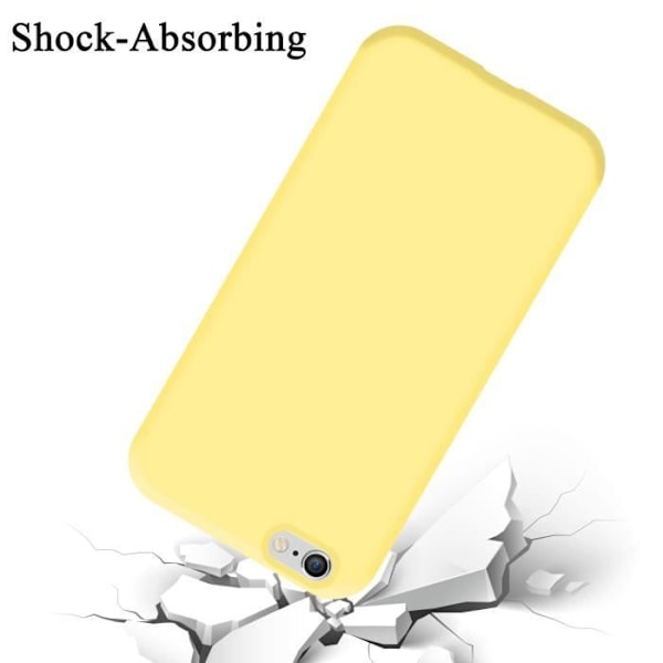 Coque - CADORABO - iPhone 6 / 6S - Silikon TPU - Gul - Stötsäker skydd Gul