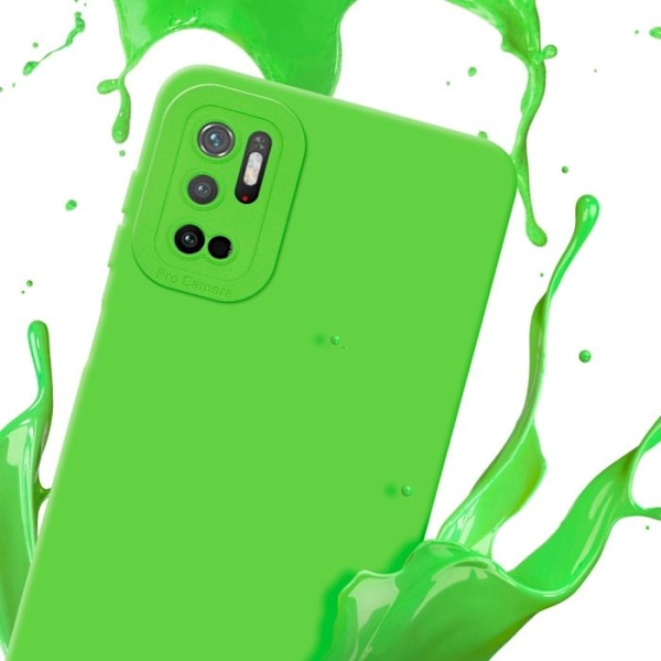 Coque för Xiaomi RedMi NOTE 10 5G / POCO M3 PRO 5G i FLUID GRÖN Fodral Etui Hölje i flexibelt TPU-silikon Skydd Grön