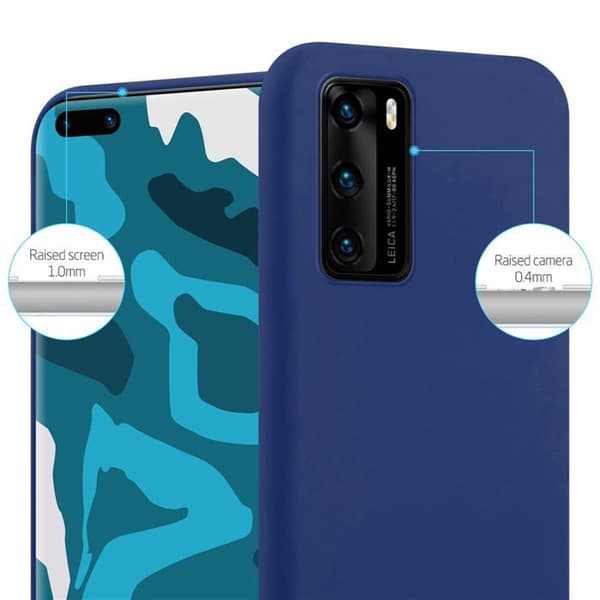 Skyddsfodral för Huawei P40 CANDY MÖRKBLEU Stötskydd Silikon Blå