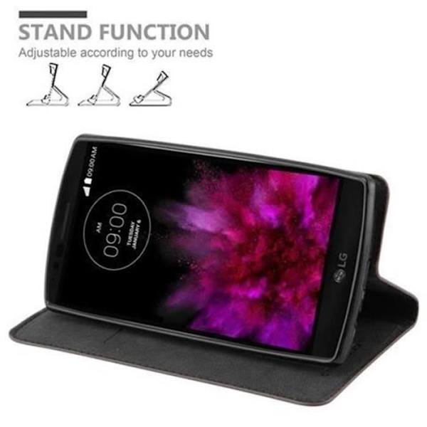 LG FLEX 2 Fodral i COFFEE BROWN från Cadorabo (INVISIBLE MAGNETIC CLOSURE Design) Helt skyddsfodral med Flip Flip