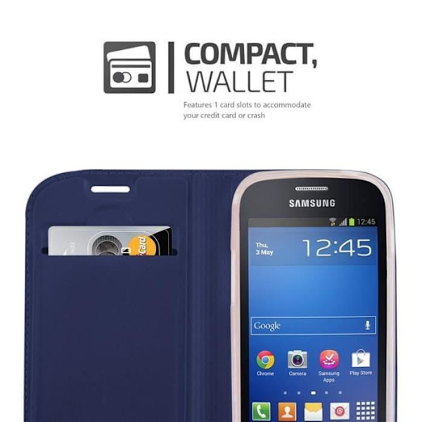 Cadorabo Fodral till Samsung Galaxy S3 MINI i KLASSIG MÖRKBLÅT