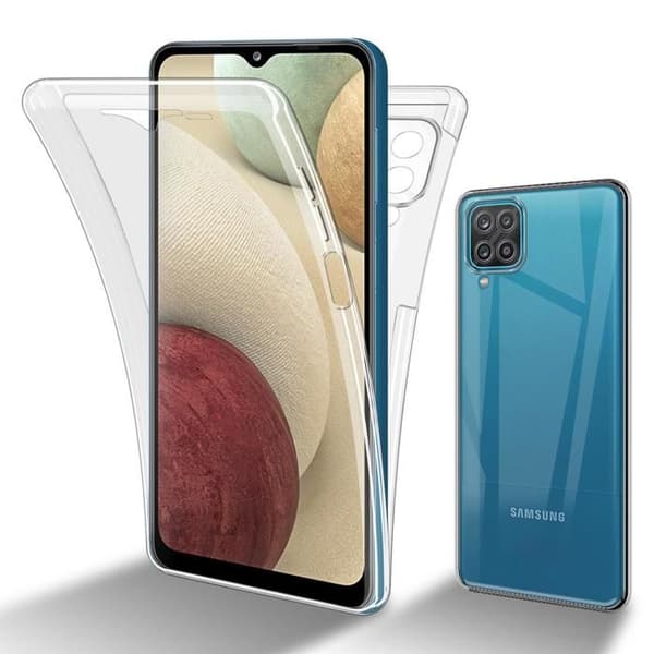Transparent skydd för Samsung Galaxy A12 / M12 Vit