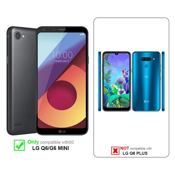 Fodral för LG Q6 / G6 MINI i CANDY RED Cadorabo Cover Protection Silikon TPU Fodral Candy Red