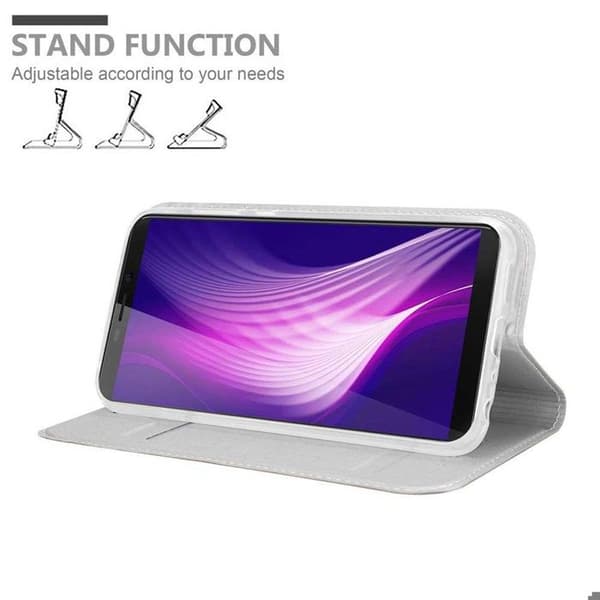 Flip-fodral för Cubot NOVA Etui i CLASSY SILVER Plånbok Stötsäker Grå