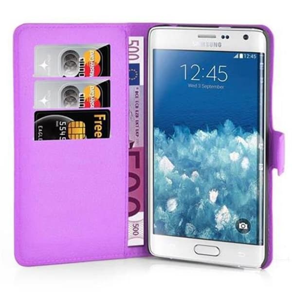 Etui för Samsung Galaxy NOTE EDGE i ORKIDÉER VIOLETT Violett