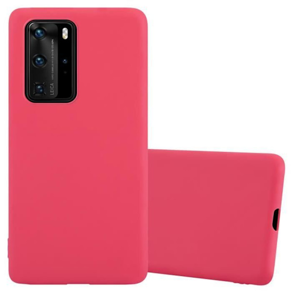 Coque för Huawei P40 PRO - CADORABO - Candy Röd - Silikon TPU - Lätt skydd - Trendig design Candy Red