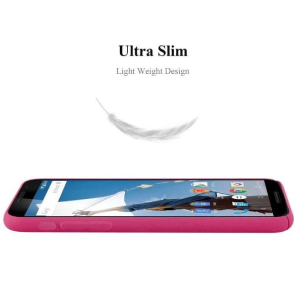 Cadorabo fodral till Motorola NEXUS 6 - i rosa - Hård skyddsplast