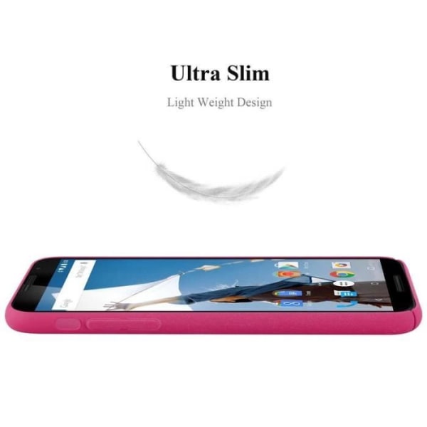 Coque - CADORABO - Motorola NEXUS 6 - Hård Skydd - Matt Design - Färg Rosa Rosa