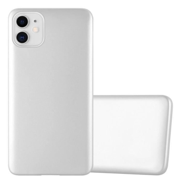 Fodral - CADORABO - iPhone 11 - Metallic Silver - Silikon TPU - Stötskydd Pengar