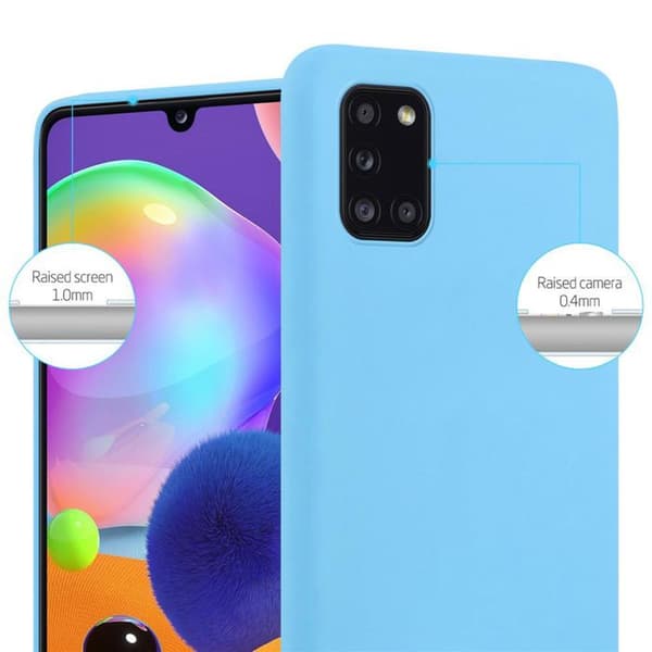 Skyddsfodral för Samsung Galaxy A31 CANDY BLÅ Stötabsorberande Silikon Blå