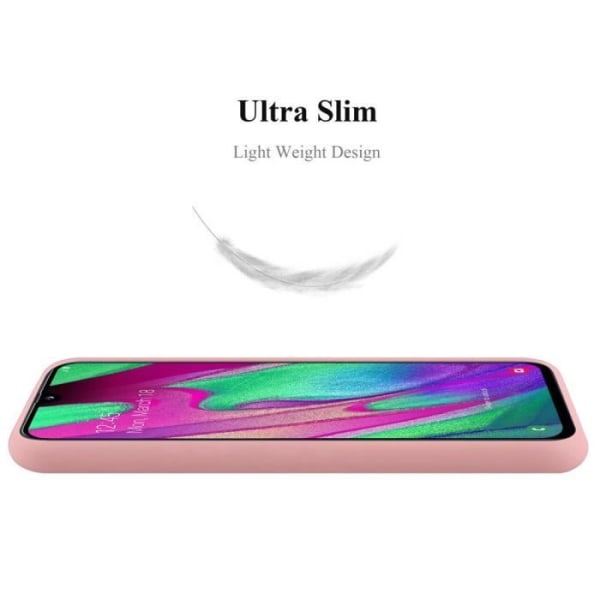 Fodral till Samsung Galaxy A40 i CANDY BRIGHT PINK Cadorabo Cover Protection Silikon TPU-fodral