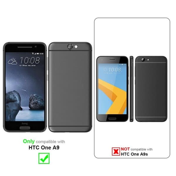 Skyddsfodral för HTC ONE A9 Transparent Silikon Etui Case Cover Violett