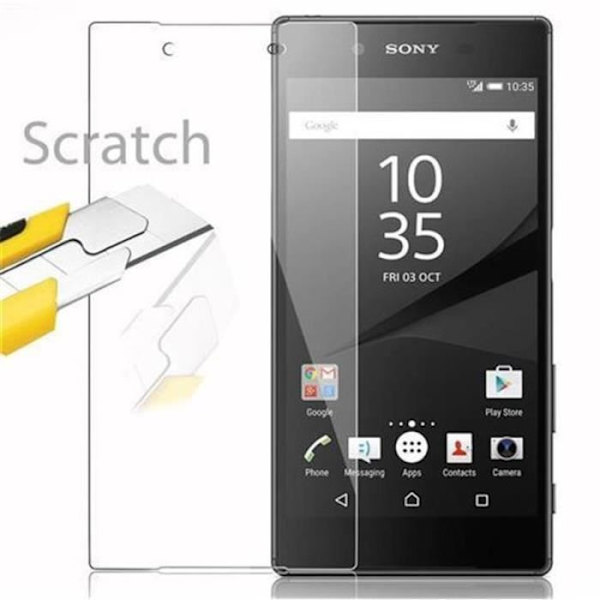 Cadorabo skärmskydd för Sony Xperia Z5 0,3 mm rundade hörn härdat glas HÖG TRANSPARENS