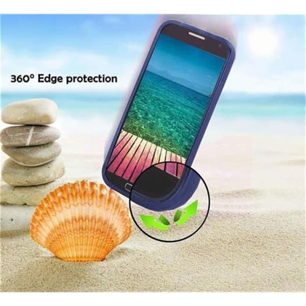 Skyddsfodral för Samsung Galaxy S6 CANDY MÖRKBLOMMA Stötsäker Silikon Blå