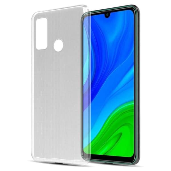 Transparent stötsäker silikonfodral för Huawei P SMART 2020 Vit