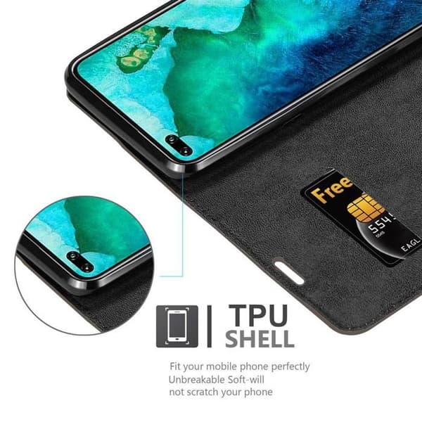 Fodral för Honor View 30 PRO i MÖRKBROWN brun