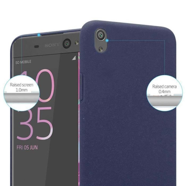 Coque - CADORABO - Sony Xperia XA - Stötskydd - Design Frostad - Färg Frosty Blå Frostig blå
